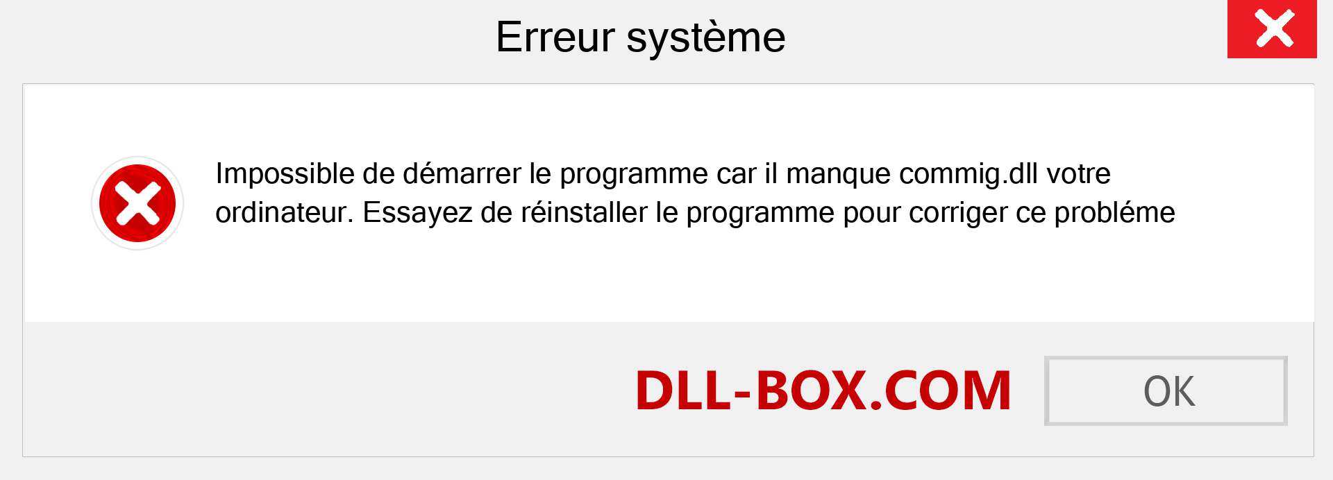 Le fichier commig.dll est manquant ?. Télécharger pour Windows 7, 8, 10 - Correction de l'erreur manquante commig dll sur Windows, photos, images